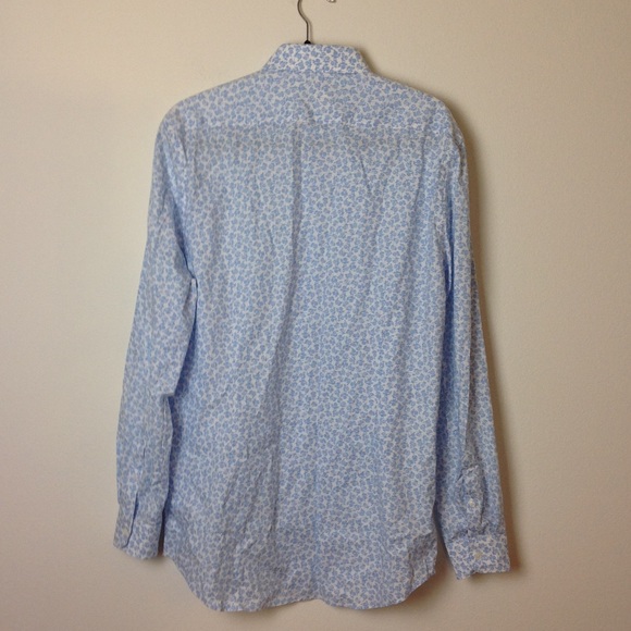 Express - Slim Floral Dress Shirt - Picture 3 of 4